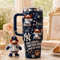 New York Yankee Baseball Glam 40oz Tumbler