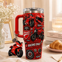 Italian Superbike Red Starry 40oz Tumbler