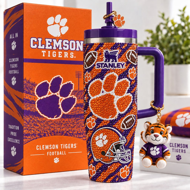 Clemson Tiger Football Aurora 40oz Tumbler