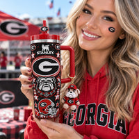 Athens Bulldog Football Luxe 40oz Tumbler