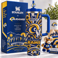 Los Angeles Ram Football Glam 40oz Tumbler