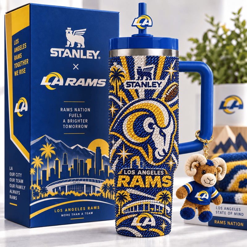 Los Angeles Ram Football Glam 40oz Tumbler