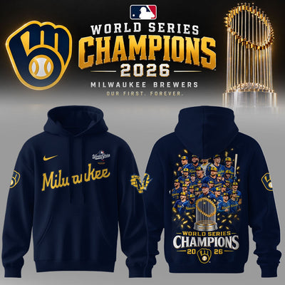 Milwaukee Our First Forever Navy Diamond Baseball Hoodie