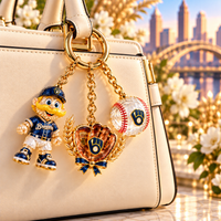 Milwaukee Baseball Fan Bag Charm Set