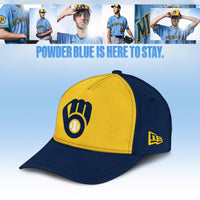 Milwaukee Powder Blue Custom Number Baseball Jersey