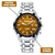 Custom Wrist Watches For Men - Tiger's Eye Brown Dial