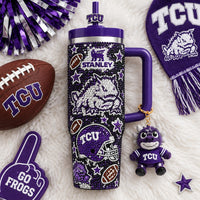 TCU Horned Frog Bling 40oz Tumbler