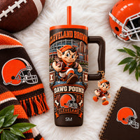 Cleveland Football Glam 40oz Tumbler