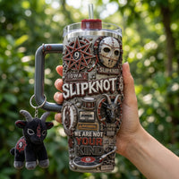 Masked Metal Nine Jewel 40oz Tumbler
