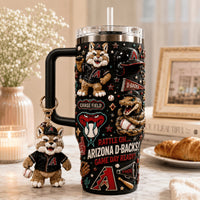 Arizona Baseball Glam 40oz Tumbler