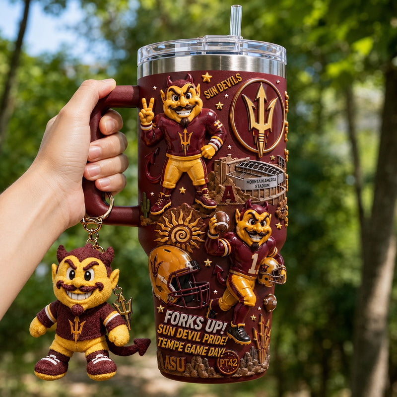 Tempe Gold Football Starry 40oz Tumbler