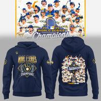 Milwaukee Navy Crest Baseball Hoodie