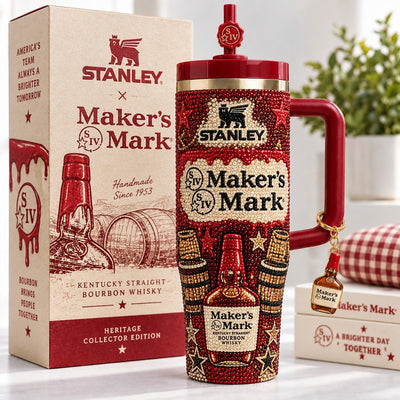 Red Wax Bourbon Bling 40oz Tumbler