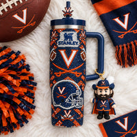 Virginia Cavalier Football Glam 40oz Tumbler