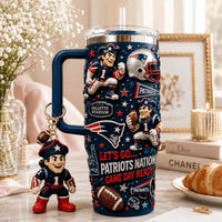 New England Football Dazzle 40oz Tumbler