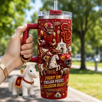 USC Trojan Football Luxe 40oz Tumbler