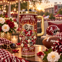 Alabama Rhinestone 40oz Tumbler