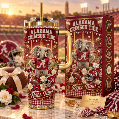 Alabama Rhinestone 40oz Tumbler
