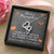 To My Love - Double Heart Necklace For Her Halloween Gift For Wife Girlfriend Soulmate Future Wife Double Hearts Necklace