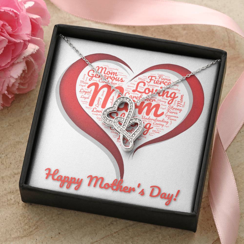 Mother's Day  Double Hearts Necklace