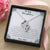 To My Daughter. Through Thick And Thin - Love Dad Double Hearts Necklace