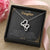 To My Daughter - I'll Be Double Heart Necklace Double Hearts Necklace