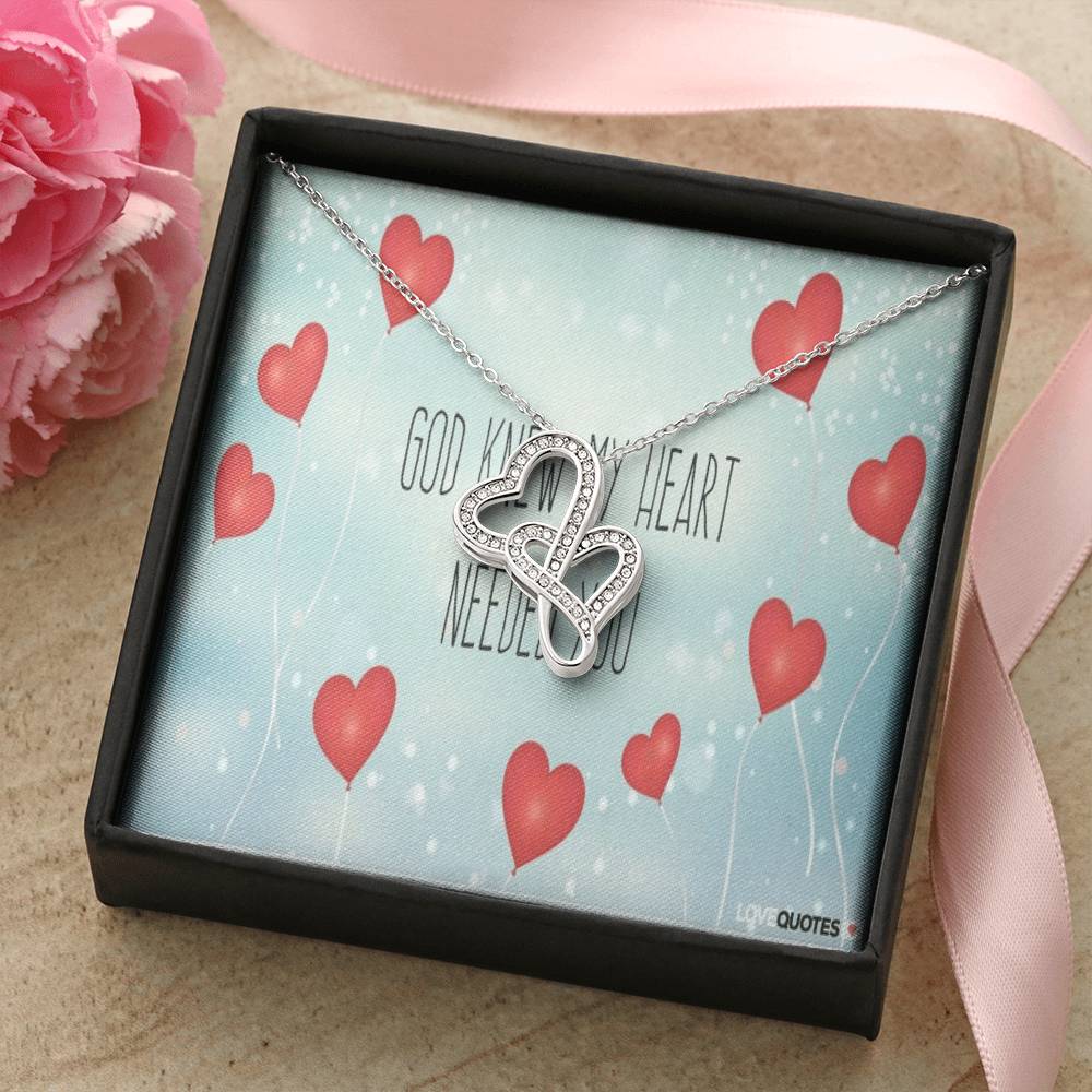 Gift For Wife - Mothers Day Gifts - Mother&#39;s Day Necklace To My Beautiful Mom Necklace Mothers Day Gift From Son Mom D Double Hearts Necklace