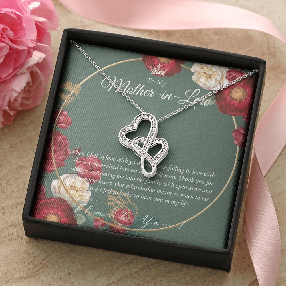 Mother In Law Gift  Mom In Law Jewelry  Mother's Day Gift For Mother-In-Law  Gift For Mother In Law  Mother-In-Law Nec 1 Double Hearts Necklace