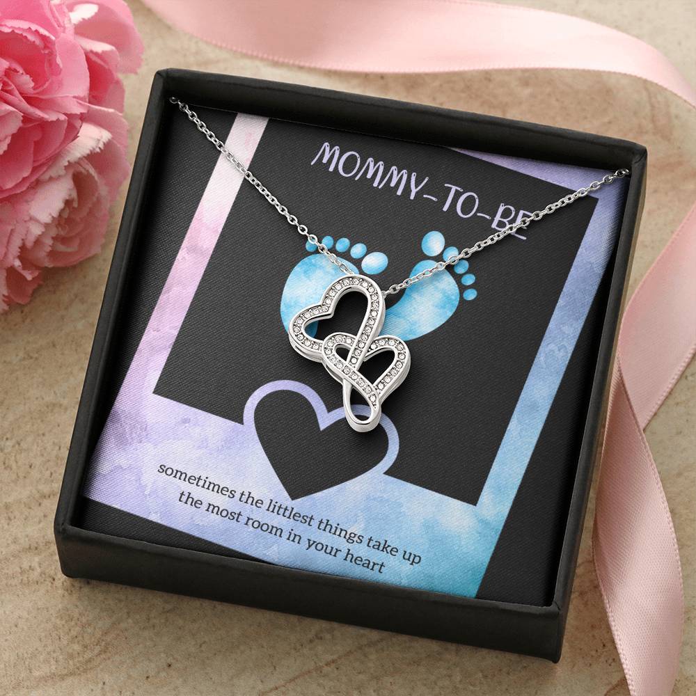 Gift For Mom Mother&#39;s Day Necklace Mom Gift To My Mom Mom Birthday Unique Double Hearts Necklace
