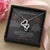 To My Girlfriend Gift For Valentine Day Double Hearts Necklace