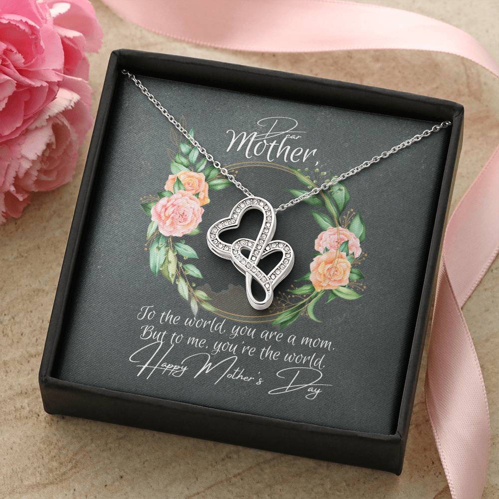 The Perfect Mother&#39;s Day Necklace Double Hearts Necklace