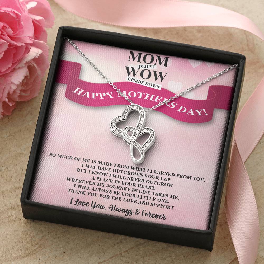 To My Great Mom - Happy Mother's Day - Tmm11 Double Hearts Necklace