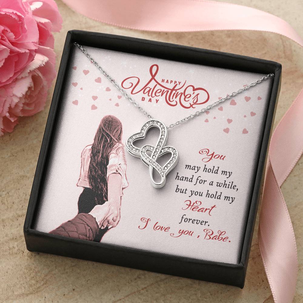 Gift For Wife Double Hearts Necklace