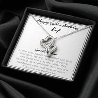 Sparkle And Shine Double Hearts Necklace