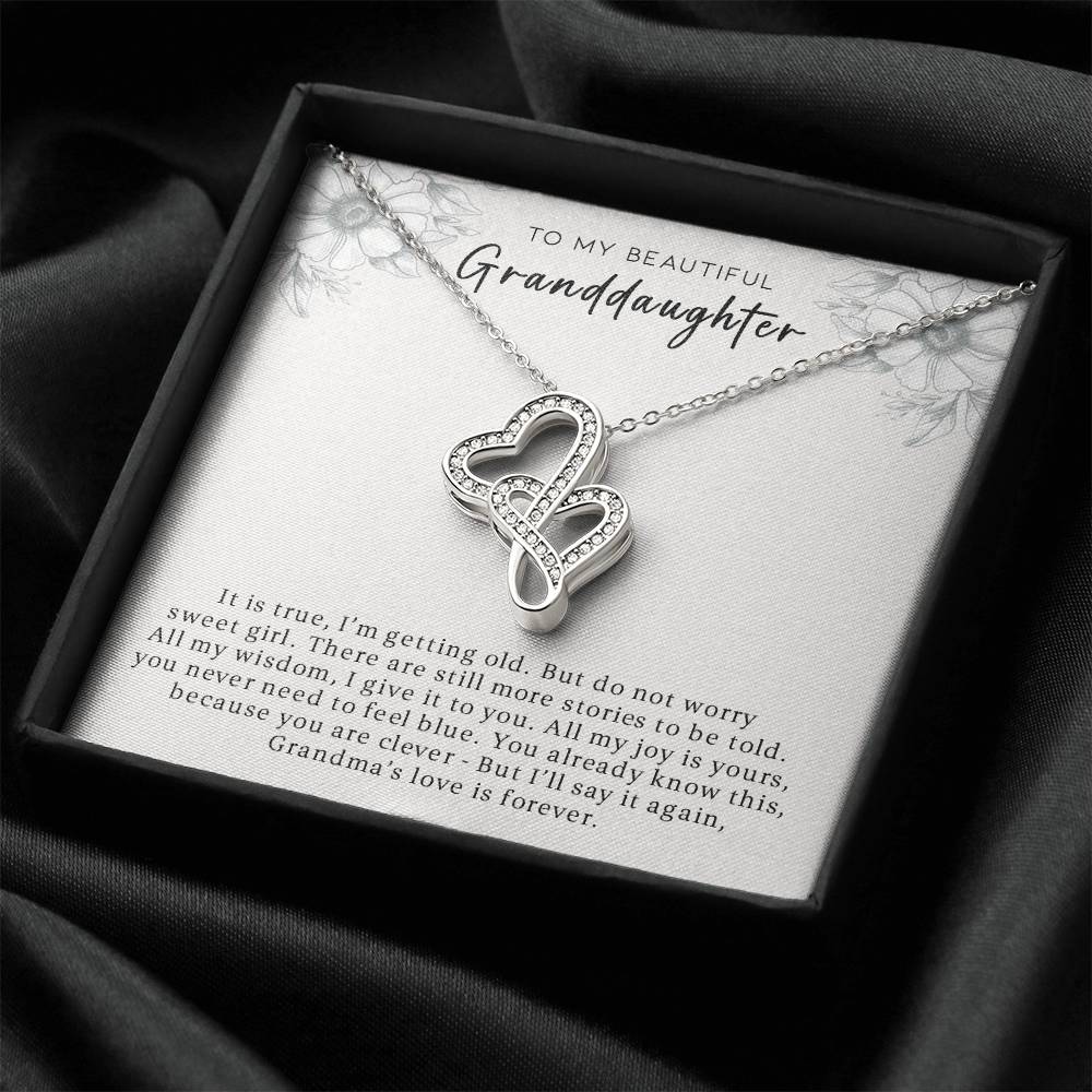 Grandmother & Granddaughter Necklace - Stories To Be Told Double Hearts Necklace