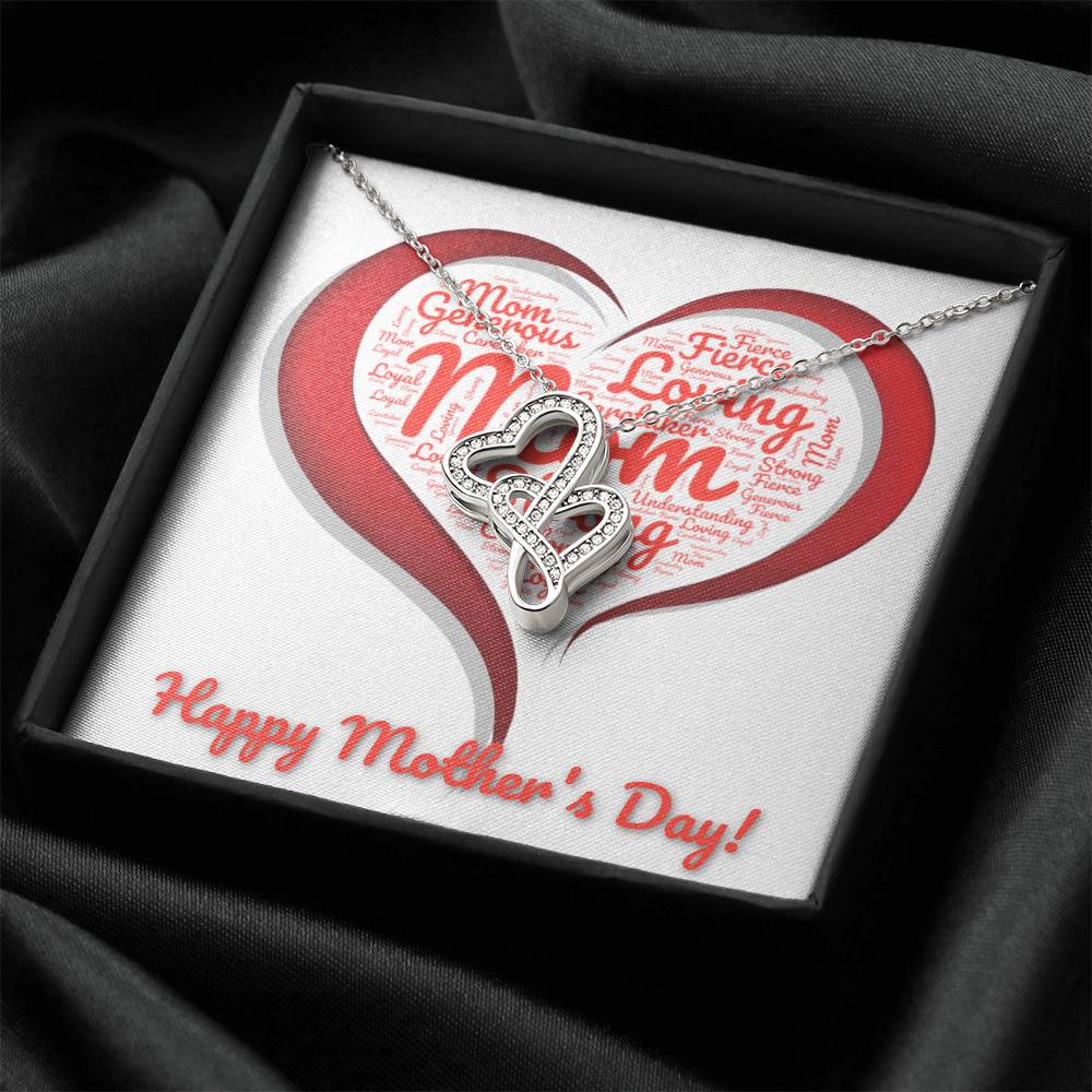 Mother's Day  Double Hearts Necklace