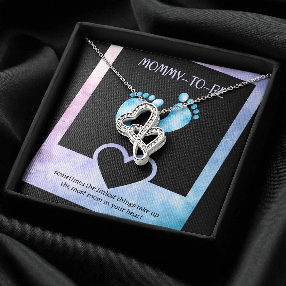 Gift For Mom Mother's Day Necklace Mom Gift To My Mom Mom Birthday Unique Double Hearts Necklace