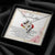 To My Granddaughter Necklace Double Hearts Necklace