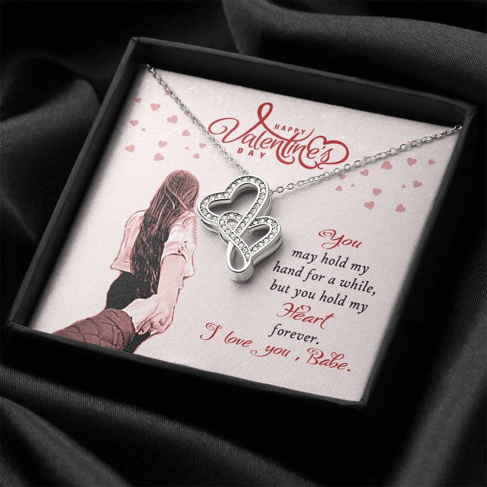 Gift For Wife Double Hearts Necklace