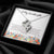 To My Granddaughter Necklace 1 Double Hearts Necklace