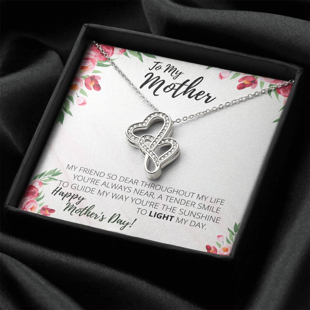The Best Gift For A Mom This Mother's Day! 2 Double Hearts Necklace