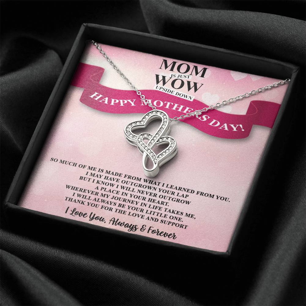 To My Great Mom - Happy Mother's Day - Tmm11 Double Hearts Necklace