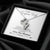 To My Gorgeous Wife You Are Wonderful To Me - Best Meaningful Gift For Wife Necklace Gift Idea Double Hearts Necklace