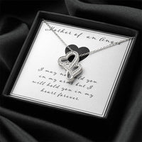 Mother Of An Angel Double Hearts Necklace