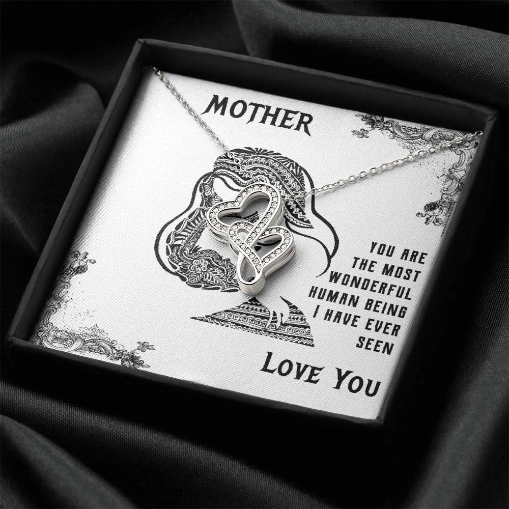 Mother's Day Best Gift Double Hearts Necklace