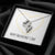 To My Girlfriend Double Hearts Necklace