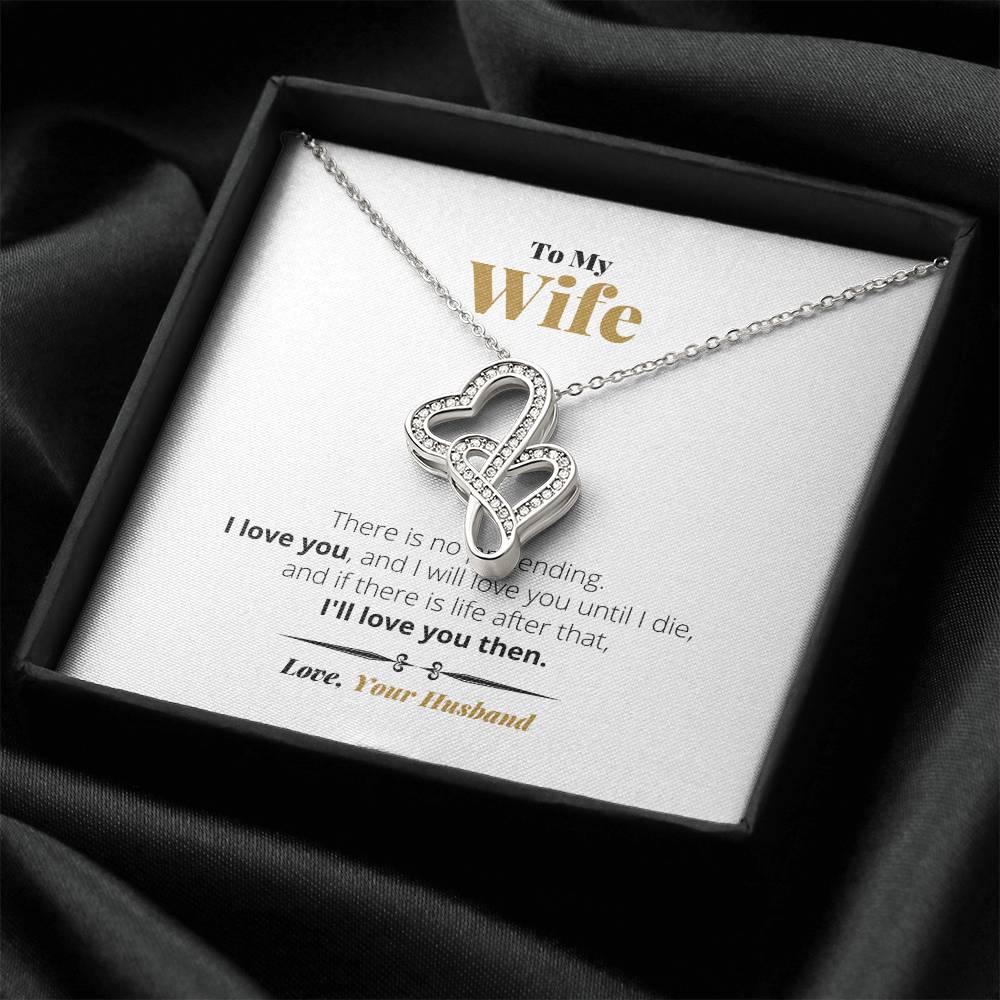 I'll Love You Forever -  Double Hearts Necklace