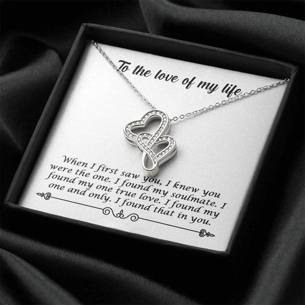 My Soulmate Double Hearts Necklace