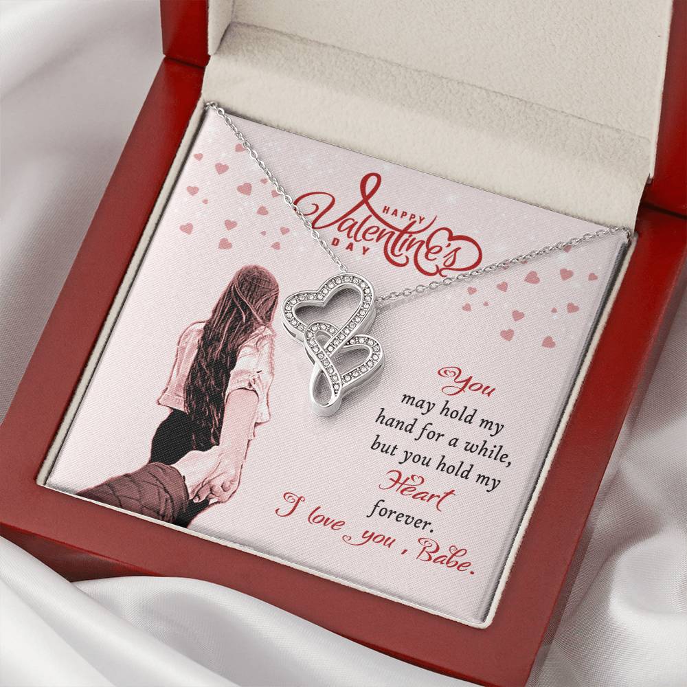 Gift For Wife Double Hearts Necklace