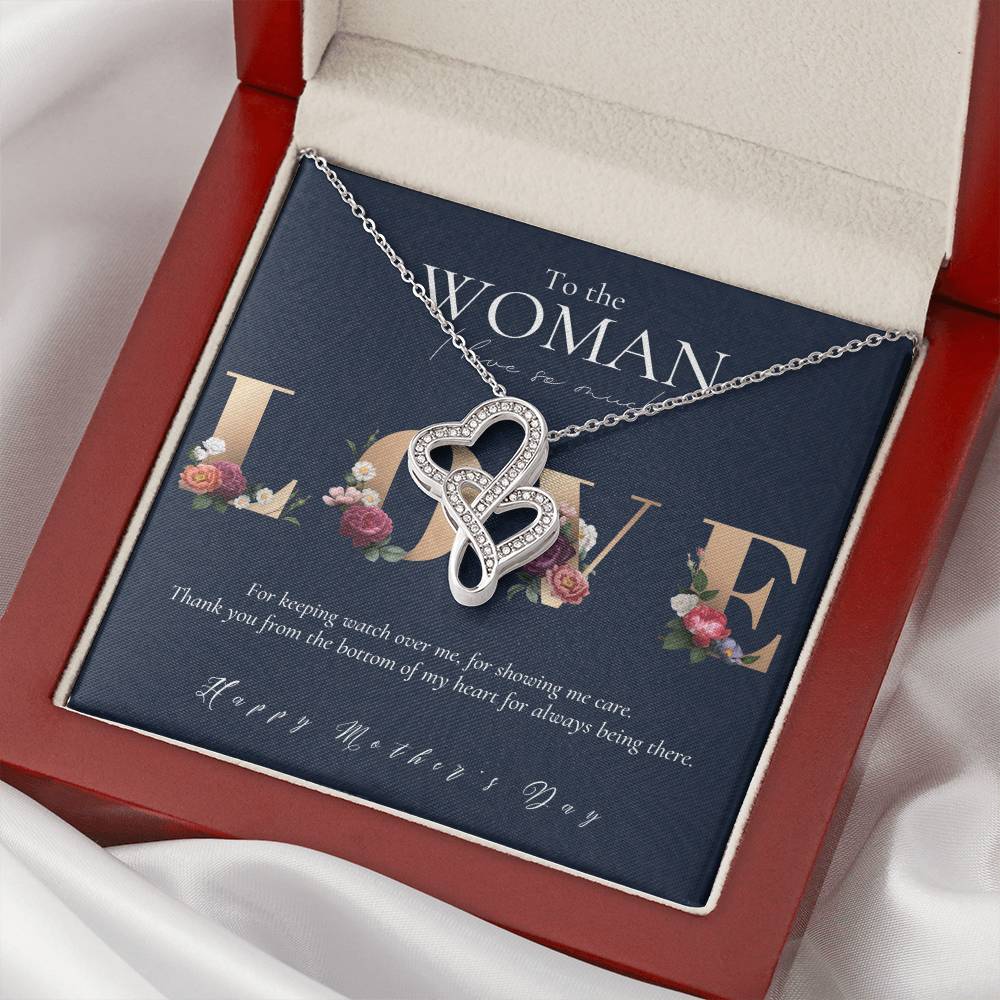 Mother's Day  Gift For Mom  Gift For Mom From Daughter  Gift For Mom From Son  Mom Necklace  Mother's Day Gift From Da Double Hearts Necklace
